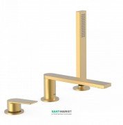 Смеситель на борт ванны Tres Project colors однорычажный золото матовый 21116101OM
