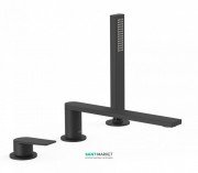 Смеситель на борт ванны Tres Project colors однорычажный излив 230 мм черный матовый 21116103NM