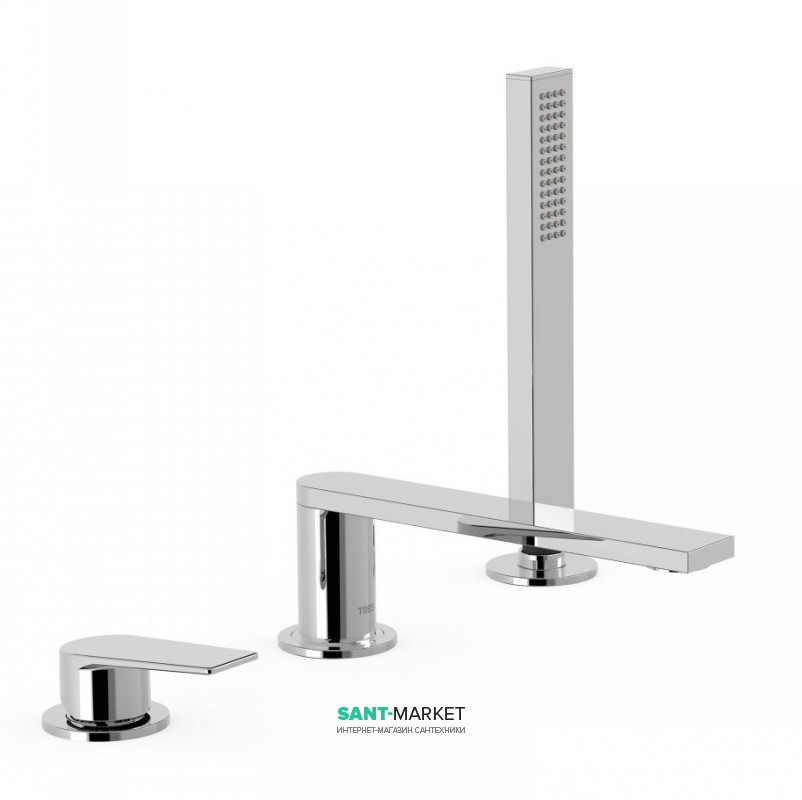 Смеситель на борт ванны Tres Project-Tres однорычажный хром 21116101