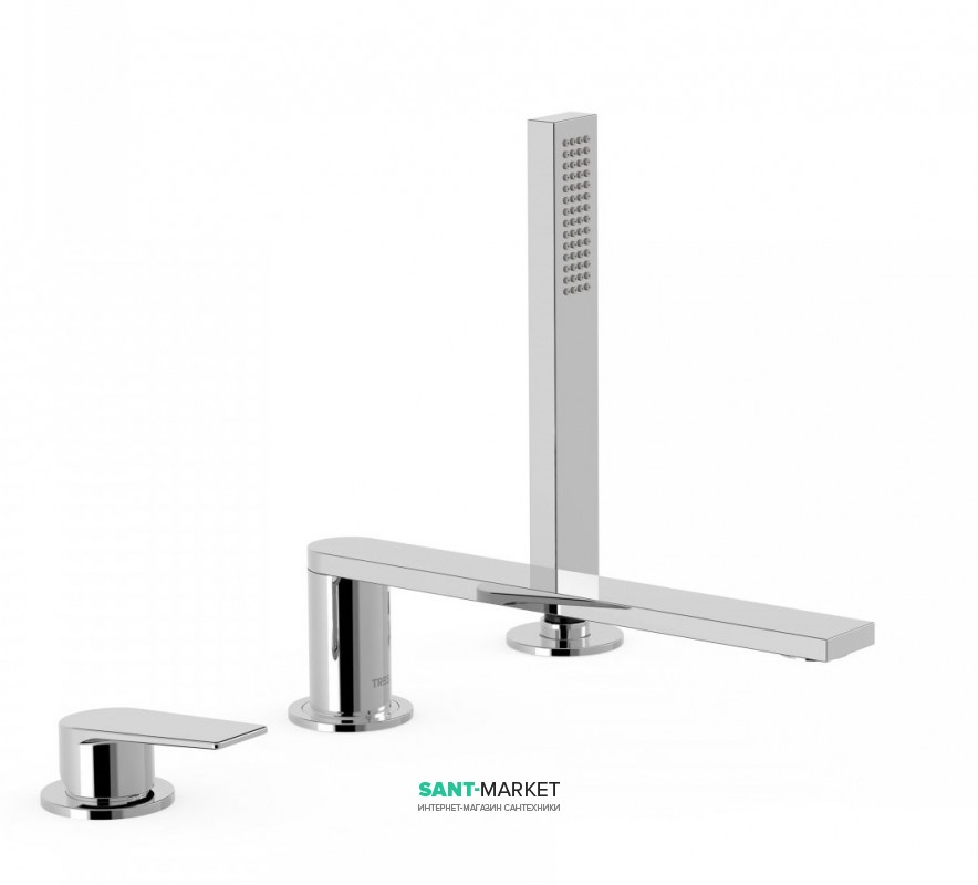 Змішувач на борт ванни Tres Project-Tres одноважільний вилив 230 мм хром 21116103