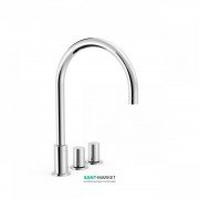 Смеситель на борт ванны Tres Study-Tres двухвентильный хром 06110501