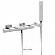 Термостатический смеситель для ванны Tres Project-Tres двухвентильный с каскадным изливом хром 21117409