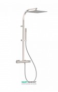 Душова стійка Tres Project colors термостатична з верхнім і ручним душем сталь 21139501AC