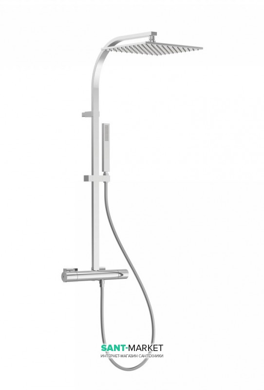 Душевая стойка Tres Project-Tres термостатическая c верхним и ручным душем хром 21139501