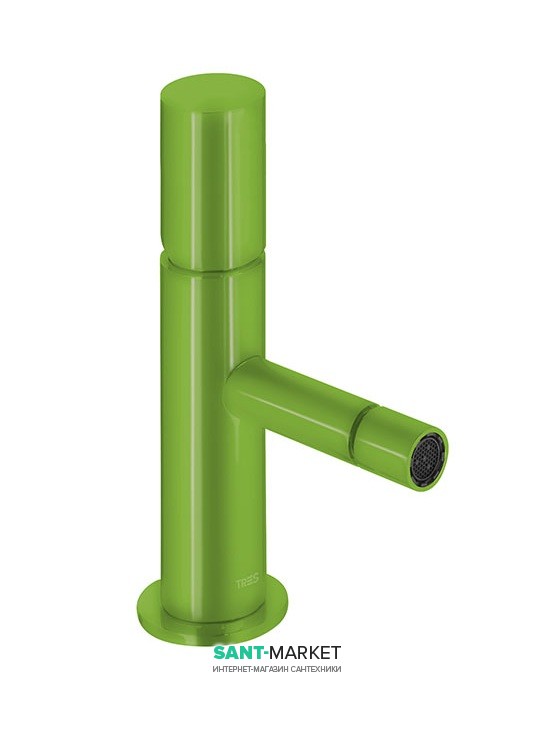 Смеситель для биде Tres Study colors однорычажный зеленый 06112001TVE