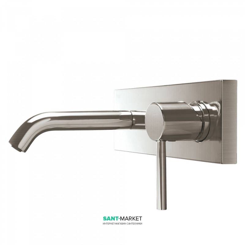Смеситель для раковины Tres Study colors однорычажный настенный сталь 26220050AC