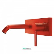Смеситель для раковины Tres Study colors настенный красный 26220050TRO