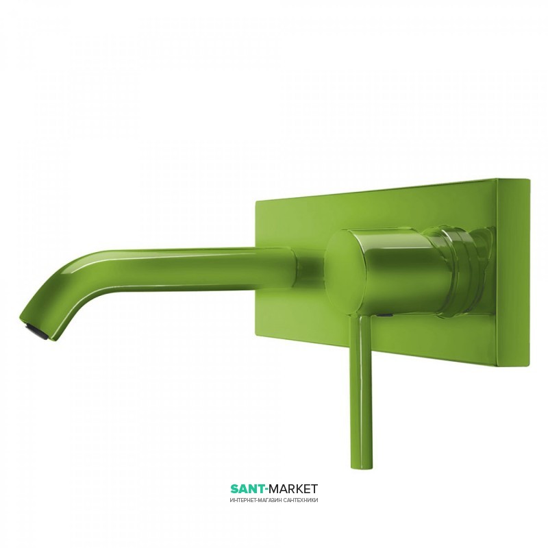 Змішувач для раковини Tres Study colors настінний зелений 26220050TVE