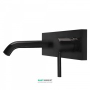 Смеситель для раковины Tres Study colors настенный черный 26220050TNE