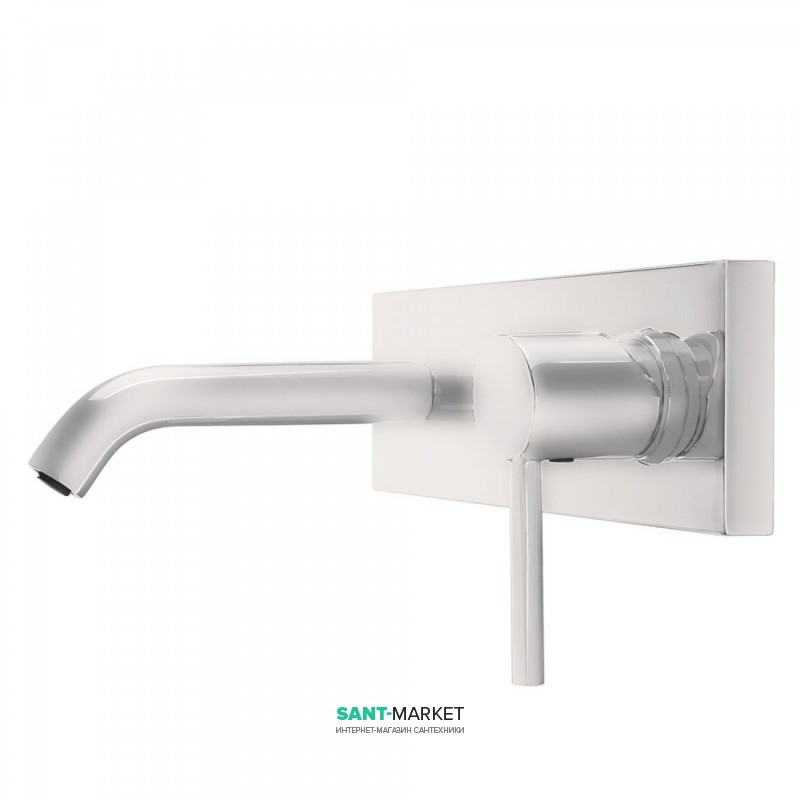 Смеситель для раковины Tres Study colors настенный белый 26220050TBL