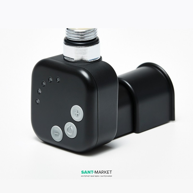 Тен для сушки для рушників електричний HeatQ HEC 300 Вт прихованого монтажу чорний H300.BL.HID