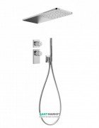 Душова система Tres Block System з термостатом і верхнім душем хром 20635202