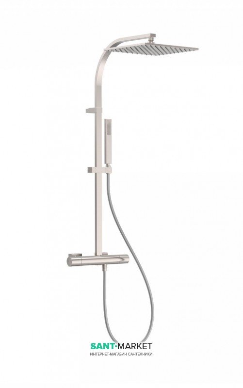 Душевая стойка Tres Project colors термостатическая c верхним и ручным душем сталь 21139501AC