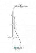 Душевая стойка Tres Project-Tres термостатическая c верхним и ручным душем хром 21139501