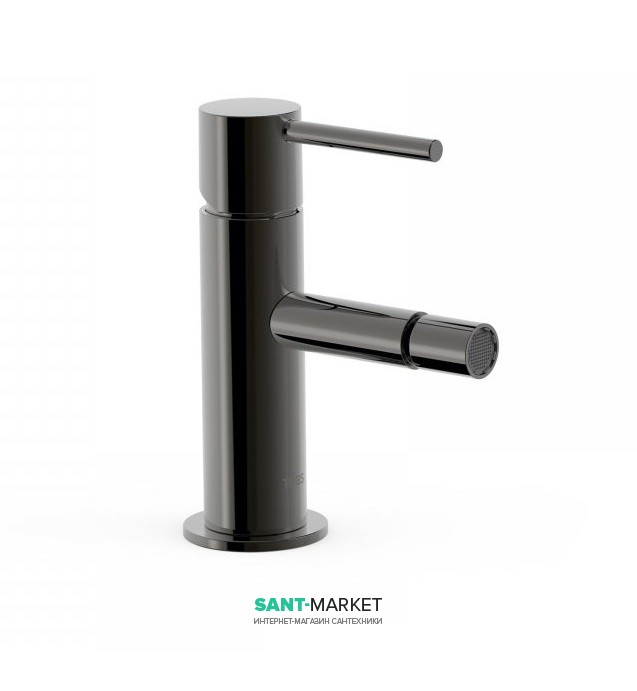 Смеситель для биде Tres Study colors однорычажный черный металл 06212001KM