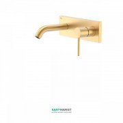 Змішувач для раковини Tres Study colors одноважільний настінний матове золото 26220050OM