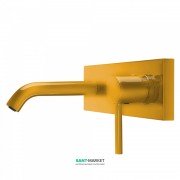 Змішувач для раковини Tres Study colors настінний янтарно-жовтий 26220050TAM