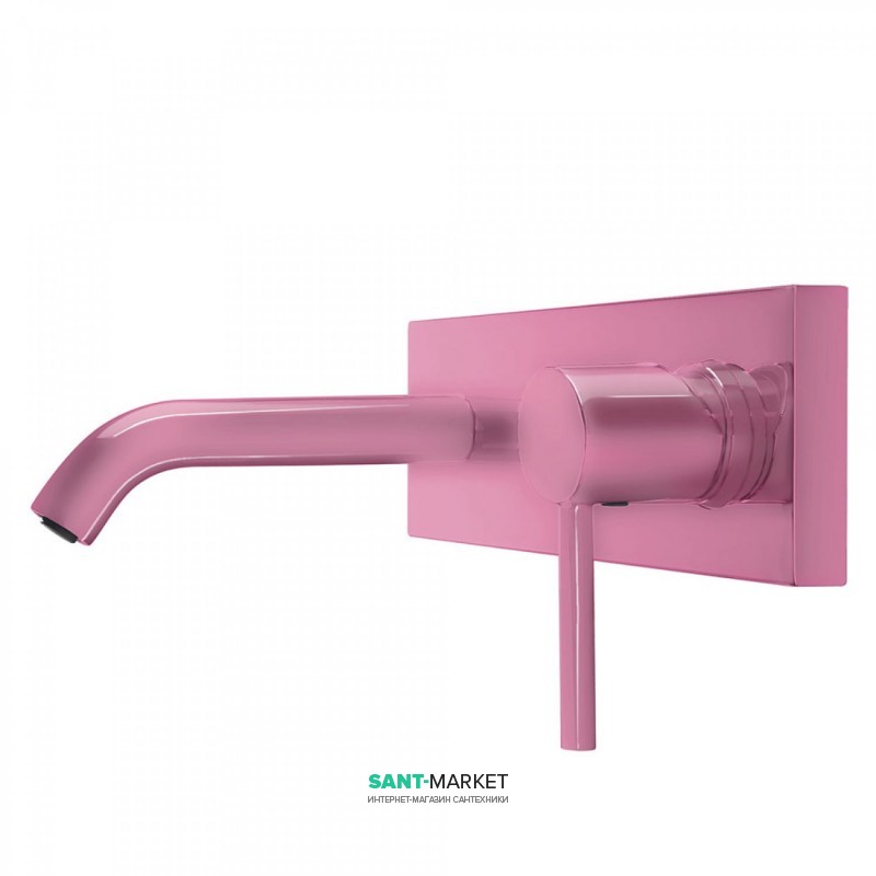 Змішувач для раковини Tres Study colors настінний фуксія 26220050TFU