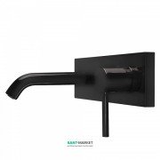 Смеситель для раковины Tres Study colors настенный черный 26220050TNE