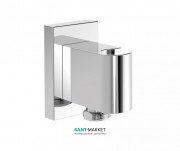 Держатель для душа Tres Shower Technology квадратный с настенным забором воды хром 20718201