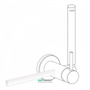 Держатель для полотенец Tres Study Exclusive 180 мм белый матовый 03412401BM