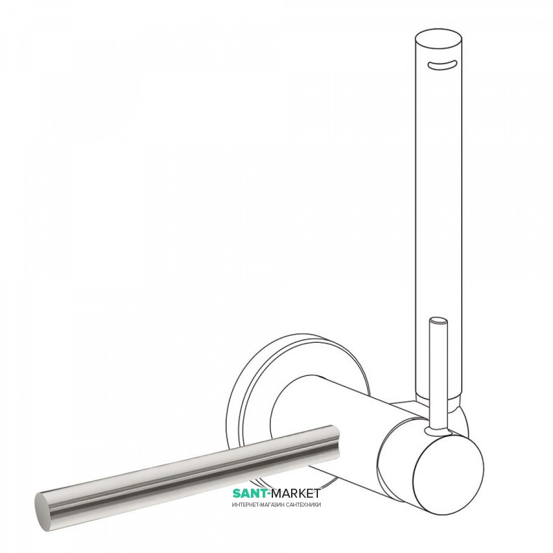 Тримач для рушників Tres Study Exclusive 180 мм сталь 03412401AC