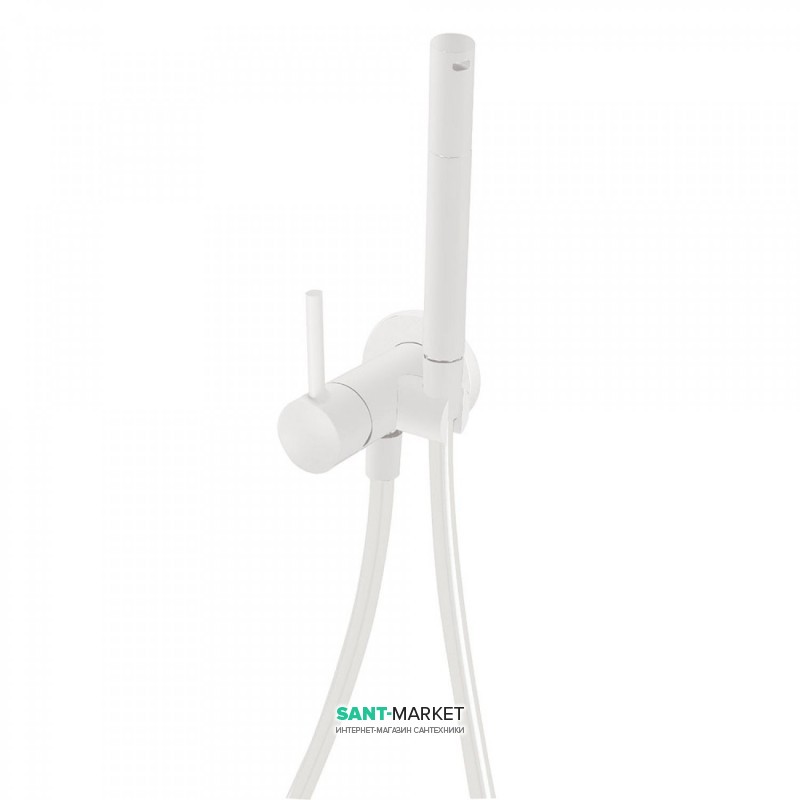 Гігієнічний душ зі змішувачем Tres Study colors білий матовий 134123BM