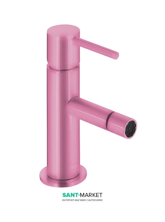 Змішувач для біде Tres Study colors одноважільний фуксія 06212001TFU