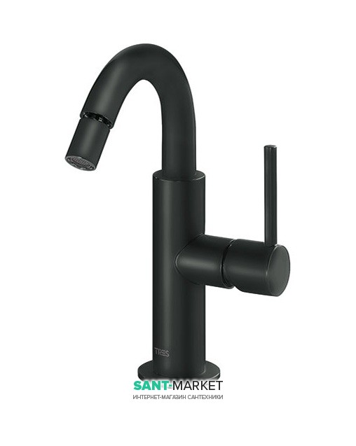 Смеситель для биде Tres Study colors однорычажный черный матовый 26222402NM