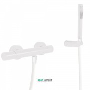 Смеситель для душа Tres Study colors с ручным душем белый матовый 26116701BM