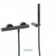 Смеситель для душа Tres Study colors с ручным душем черный металл 26116701KM