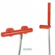 Смеситель для душа Tres Study colors с ручным душем красный 26116701TRO