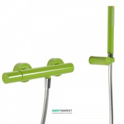 Змішувач для душа Tres Study colors з ручним душем зелений 26116701TVE