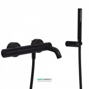 Смеситель для ванны Tres Study colors с ручным душем черный матовый 26117001NM