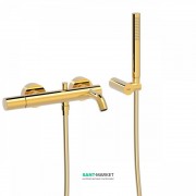 Смеситель для ванны Tres Study colors с ручным душем  золото 26117001OR