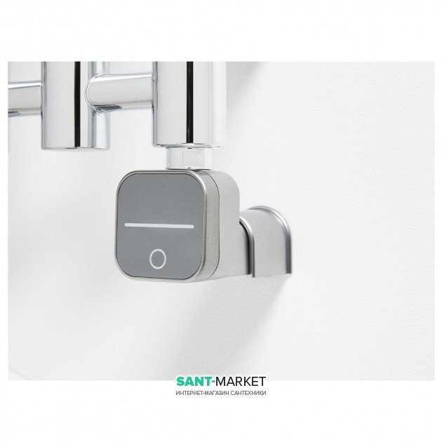 Тен для сушки для рушників електричний HeatQ NEX 300 Вт прихованого монтажу срібло N300.S.HID