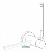 Держатель для полотенец Tres Study Exclusive 180 мм белый матовый 03412401BM