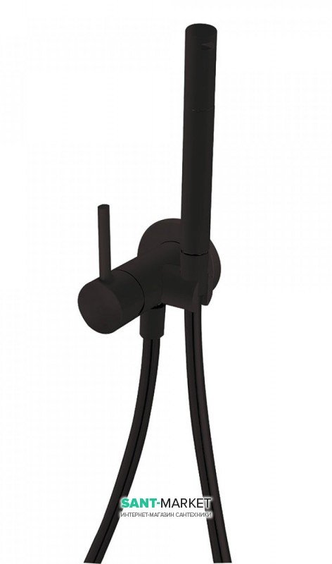 Гигиенический душ со смесителем Tres Study colors черный матовый 134123NM