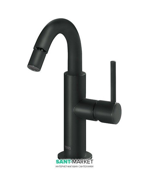 Смеситель для биде Tres Study colors однорычажный черный матовый 26222402NM