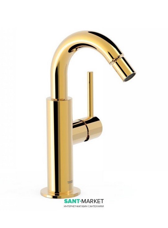 Смеситель для биде Tres Study colors однорычажный золото 26222402OR