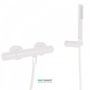 Смеситель для душа Tres Study colors с ручным душем белый матовый 26116701BM