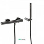 Смеситель для душа Tres Study colors с ручным душем черный металл 26116701KM