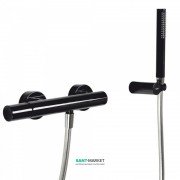 Змішувач для душа Tres Study colors з ручним душем чорний 26116701TNE