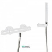 Змішувач для душа Tres Study colors з ручним душем білий 26116701TBL