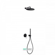 Душова система Tres Study colors з верхнім і ручним душем чорний 26298091TNE