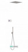 Электронная душевая система скрытого монтажа Tres Shower Technology с термостатом сталь/белый 09286552AC