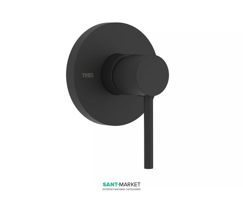 Смеситель для душа Tres Study colors однорычажный 1 канал черный матовый 26217790NM