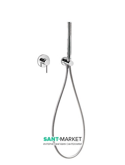 Змішувач для душа Tres Study-Tres одноважільний з ручним душем хром 26217792