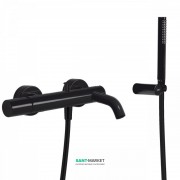 Смеситель для ванны Tres Study colors с ручным душем черный 26117001TNE