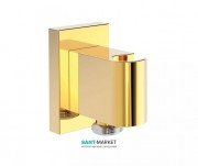 Держатель для душа Tres Shower Technology квадратный с настенным забором воды золото 20718201OR